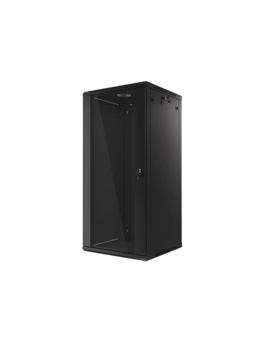 Szafa Jednosekcyjna Lanberg Wf01-6627-10B (27U  1300Mm / 600Mm / 600 Mm  Wisząca  Szklane  19''  Kolor Czarny)