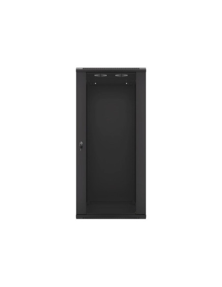 Szafa Jednosekcyjna Lanberg Wf01-6627-10B (27U  1300Mm / 600Mm / 600 Mm  Wisząca  Szklane  19''  Kolor Czarny)