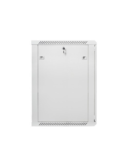 Szafa Montażowe Lanberg Wf01-6618-10S (18U  900Mm / 600Mm / 600 Mm  Wisząca  Szklane  19''  Kolor Szary)