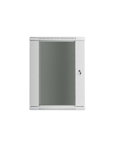 Szafa Montażowe Lanberg Wf01-6618-10S (18U  900Mm / 600Mm / 600 Mm  Wisząca  Szklane  19''  Kolor Szary)