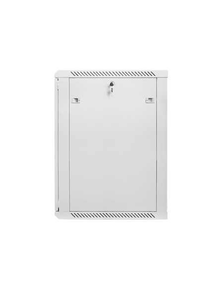 Szafa Montażowe Lanberg Wf01-6618-10S (18U  900Mm / 600Mm / 600 Mm  Wisząca  Szklane  19''  Kolor Szary)