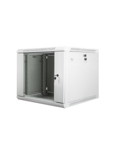 Szafa Rack Lanberg Wf01-6609-10S (9U  500Mm / 600Mm / 600 Mm  Wisząca  Szklane  19''  Kolor Szary)