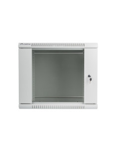 Szafa Rack Lanberg Wf01-6609-10S (9U  500Mm / 600Mm / 600 Mm  Wisząca  Szklane  19''  Kolor Szary) 2