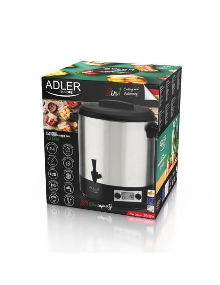 Elektryczny Garnek Do Pasteryzacji Adler Ad 4496