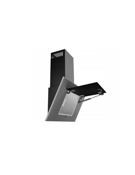 Okap Akpo Wk-4 Nero 2.0 60 Szary/Czarne Szkło T300 Liniowy Led/Siłownik
