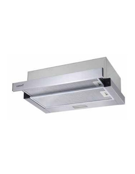 Cata Tfb-5160 X Hood, Energy Efficiency Class C, Width 59.5 Cm, Max 297 M3/H, Mechanical Control, Led, Stainless Steel Cata