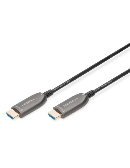 Kabel Połączeniowy Hybrydowy Hdmi 2.1 Ultra High Speed 8K60Hz Uhd Hdmi A/Hdmi A M/M Czarny 30M