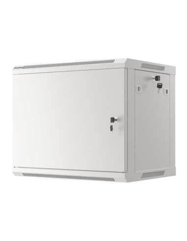 Lanberg Szafa Wisząca Rack 19" 9U 600X450 Drzwi Metalowe Szara (Flat Pack) Wf01-6409-00S