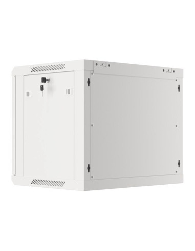 Lanberg Szafa Wisząca Rack 19" 9U 600X450 Drzwi Metalowe Szara (Flat Pack) Wf01-6409-00S