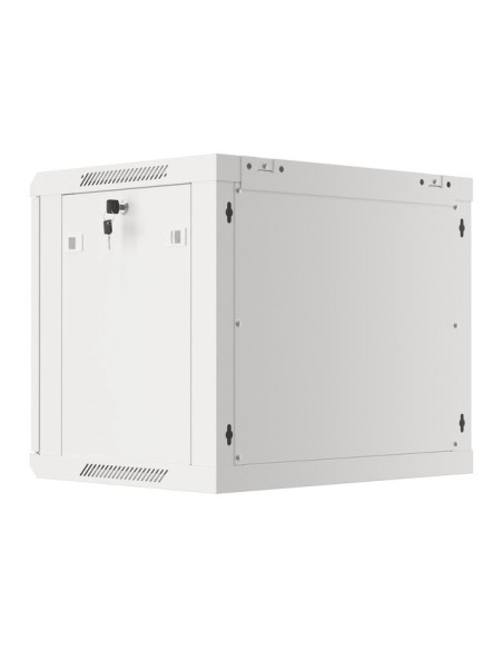 Lanberg Szafa Wisząca Rack 19" 9U 600X450 Drzwi Metalowe Szara (Flat Pack) Wf01-6409-00S