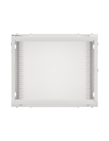 Lanberg Szafa Wisząca Rack 19" 9U 600X450 Drzwi Metalowe Szara (Flat Pack) Wf01-6409-00S