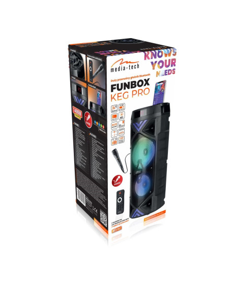 Media-Tech Power Audio Głośnik Bluetooth Funbox Keg Pro Mt3182