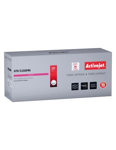 Activejet Atk-5160Mn Toner (Zamiennik Kyocera Tk-5160M  Supreme  12000 Stron  Czerwony)