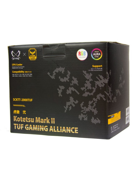 Scythe Kotetsu Mark Ii Tuf Gaming Alliance Procesor Chlodnica/Wentylator 12 Cm Czarny, Żółty