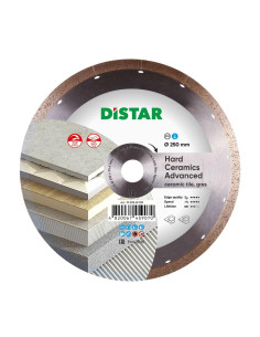 Distar Tarcza Diamentowa Hard Ceramics Advanced 250 X 1,5 X 10 X 25,4