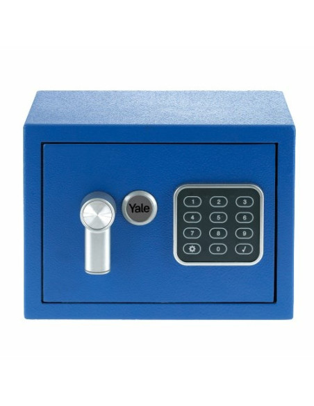 Yale Mini Electronic Safe Blue Sejf Podstawowy Ysv Mini Niebieski