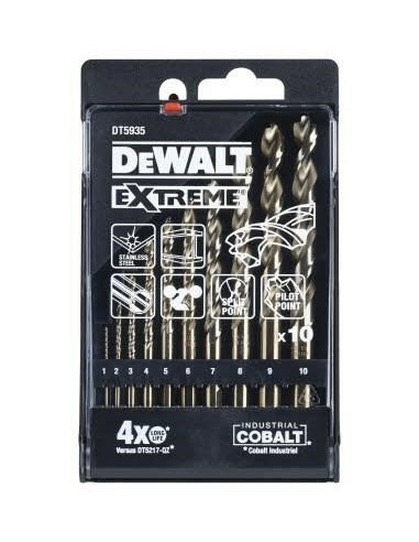 Zestaw Wierteł Hss-G Cobalt Extreme 1-10Mm 10Szt