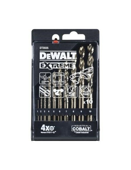 Zestaw Wierteł Hss-G Cobalt Extreme 1-10Mm 10Szt