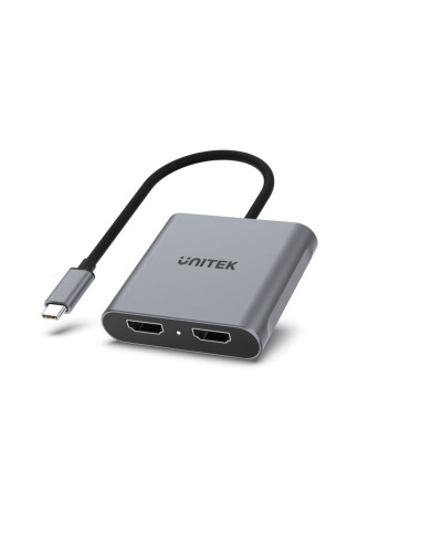 Unitek Adapter Usb-C, 2X Hdmi, 4K@60Hz, Mst, V1404B