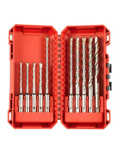 Milwaukee Wiertło Sds Plus M2 Kpl.10Szt /5-6-6X110Mm - 6-6-8-8-10-12-14X160Mm