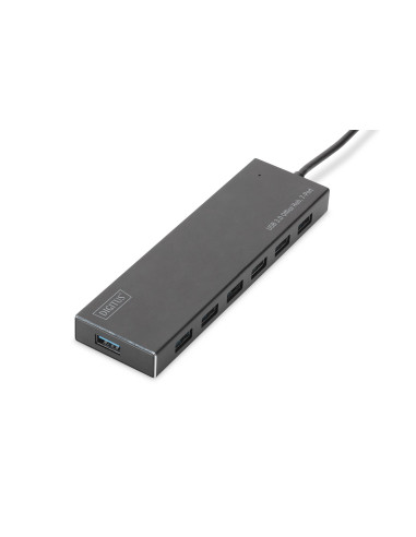Digitus Hub Usb 3.0/Koncentrator 7Xusb 3.0 Superspeed, Aktywny, Aluminium Da-70241-1