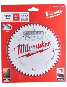 Milwaukee Piła Tarczowa 165X20X2,2X52Z Aluminium