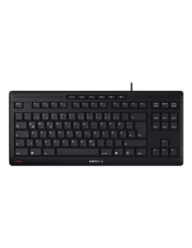 Cherry Stream Keyboard Tkl Klawiatura Uniwersalne Usb Qwertz Niemiecki Czarny