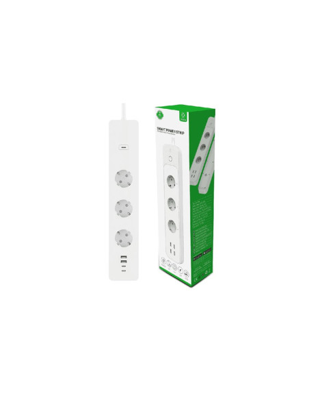 Woox R6132 Inteligentna Listwa Zasilająca 3 X Gniazdo Sieciowe Type F (Cee 7/4) 1,5 M 4 3680 W Biały
