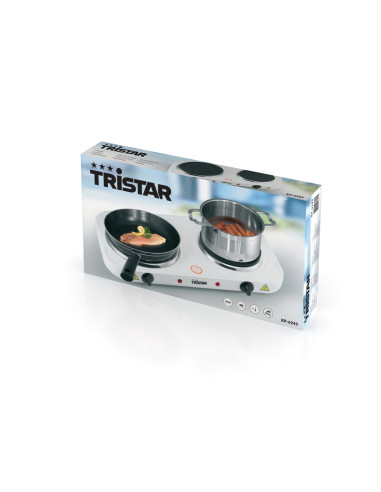 Tristar Kp-6245 Płyta Kuchenna Biały Blat Płyta Uszczelniona 2 Stref(Y)