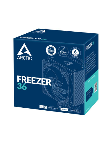 Arctic Freezer 36 Procesor Chłodnica Powietrza 12 Cm Czarny, Srebrny 1 Szt.