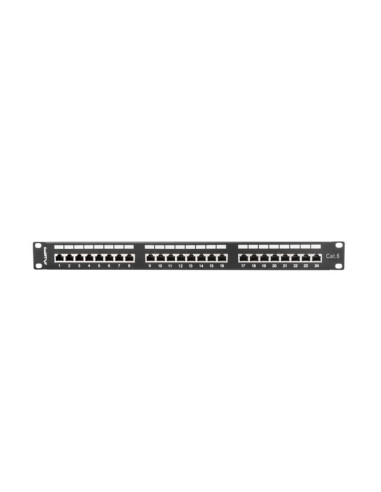 Patch Panel Lanberg Pps6-1024-B (1U  Kat. 6  24Xrj-45)