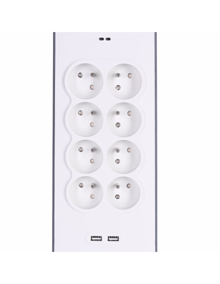 Listwa Zasilająca Belkin Power Surge 8-Port + 2Xusb-A 18W 900J 2M Grey/White