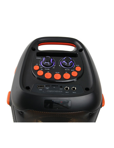 Esperanza Głośnik Bt Fm Led Rgb Karaoke Singer Ep156