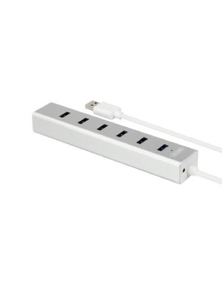 Unitek Y-3090 Huby I Koncentratory Usb 3.2 Gen 1 (3.1 Gen 1) Type-A 5000 Mbit/S Srebrny