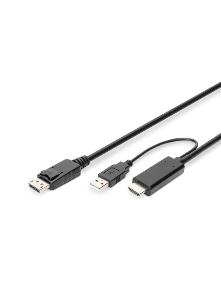 Kabel Adapter Hdmi 4K 30Hz Zasilanie Usb A Na Displayport 2M