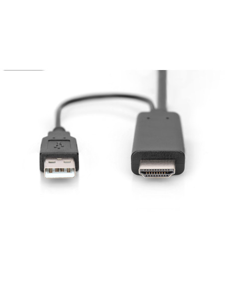 Kabel Adapter Hdmi 4K 30Hz Zasilanie Usb A Na Displayport 2M