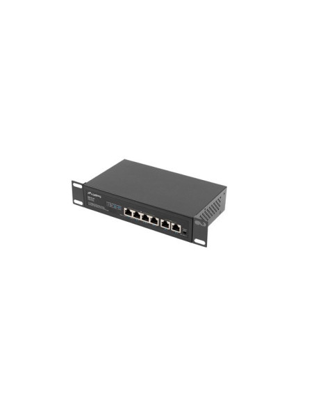 Lanberg Switch Poe+ Rack 10"/19" (4X 100Mb/S Poe+, 2X 100Mb/S) Rsfe-4P-2Fe-60