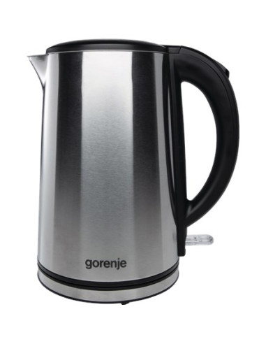 Gorenje | Czajnik | Zobacz Materiał K15Dws | Elektryczny | 2200 W | 1,5 L | Stal Nierdzewna | Podstawa Obrotowa 360° | Stal Nier