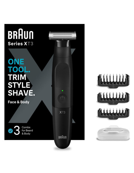 Trymer Do Brody Braun | Seria Xt 3100 | Bezprzewodowy | Liczba Stopni Długości 3 | Czarny