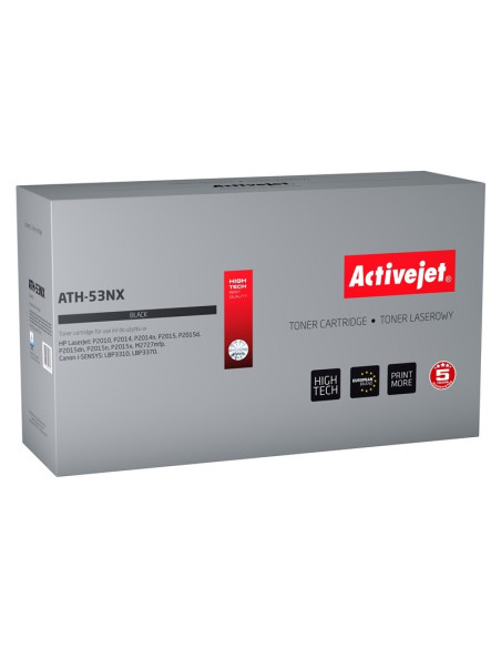 Activejet Ath-53Nx Toner (Zamiennik Hp 53X Q7553X, Canon Crg-715H  Supreme  7900 Stron  Czarny)