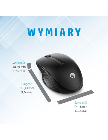 Mysz Hp 430 Multi-Device Wireless Mouse Black Bezprzewodowa Czarna 3B4Q2Aa