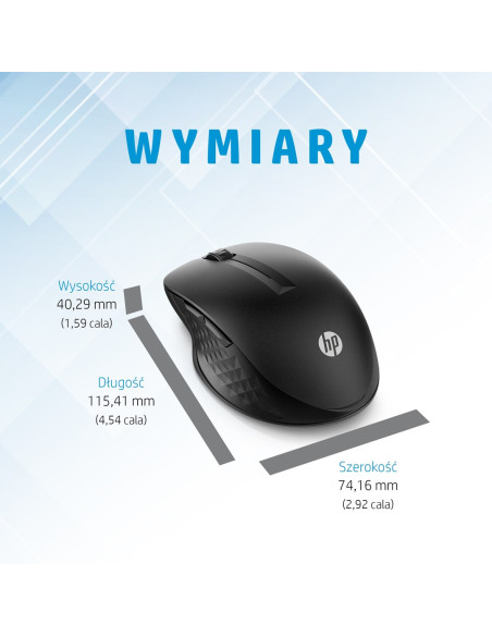 Mysz Hp 430 Multi-Device Wireless Mouse Black Bezprzewodowa Czarna 3B4Q2Aa