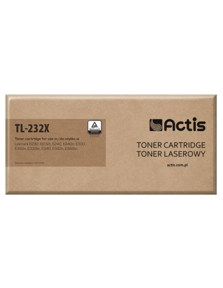 Actis Tl-232X Toner (Zamiennik Lexmark 24016Se/34016Se  Standard  6000 Stron  Czarny)