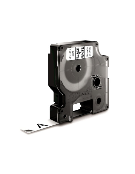 Taśma Dymo D1- 12Mm X 7M Czarny/Biały