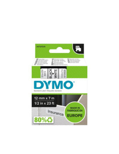 Taśma Dymo D1- 12Mm X 7M Czarny/Biały 2