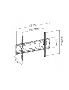 Uchwyt Ścienny Do Telewizora Art Ar-18 32"-70" 60Kg 2