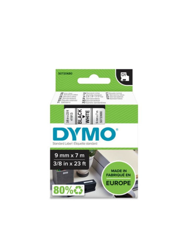 Taśma Barwiąca Dymo D1 9Mmx7M Czarny/Biały S0720680 (9 Mm )