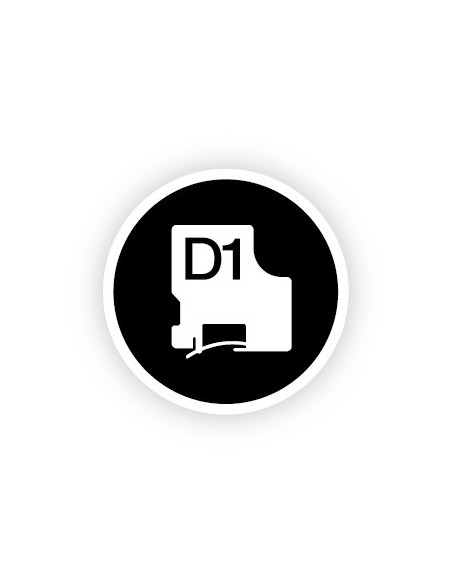 Taśma Barwiąca Dymo D1 9Mmx7M Czarny/Biały S0720680 (9 Mm )