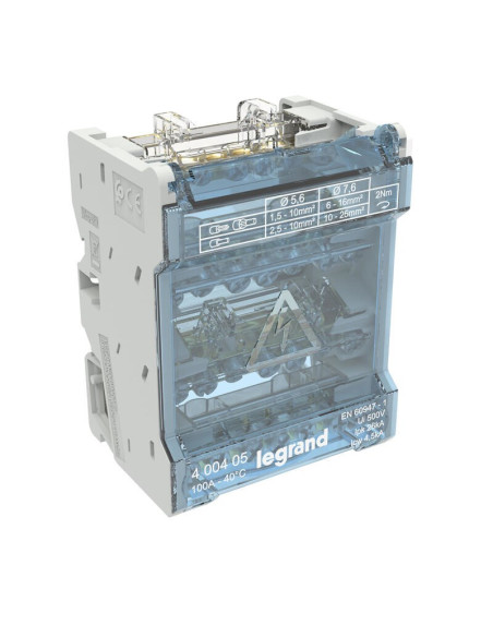 Legrand-Modułowy Blok Rozdzielczy Br 4P-6 100A