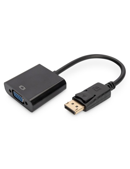 Kabel Assmann Ak-340403-001-S (Displayport M - D-Sub (Vga) F  0,15M  Kolor Czarny)